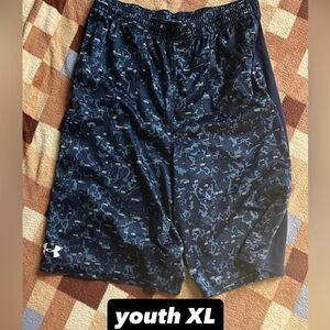 Under Armour Kids' Navy Camo Shorts